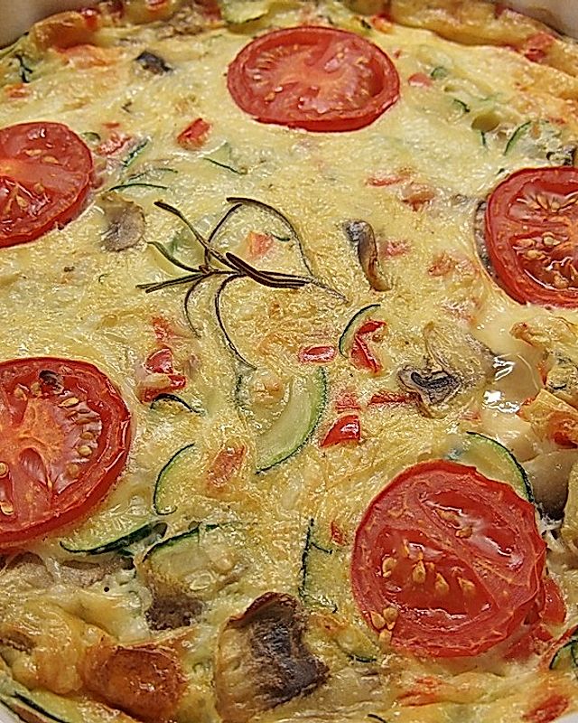 Tomaten-Pilz-Käse-Tarte