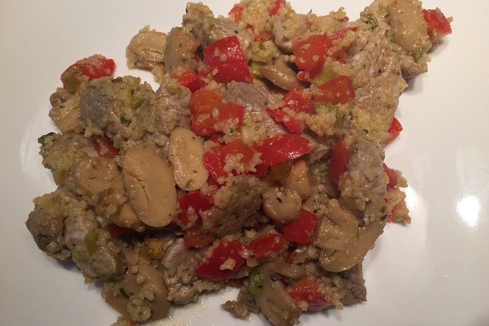 Curry-Couscous mit Pute