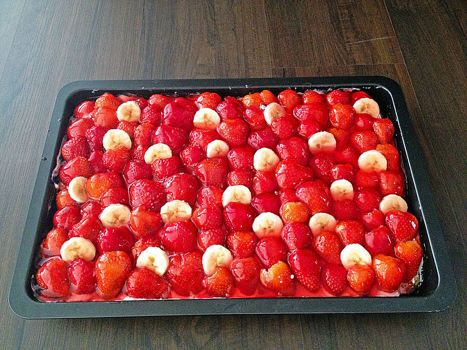 Erdbeer-Bananen-Kuchen von Küchengewerkel| Chefkoch
