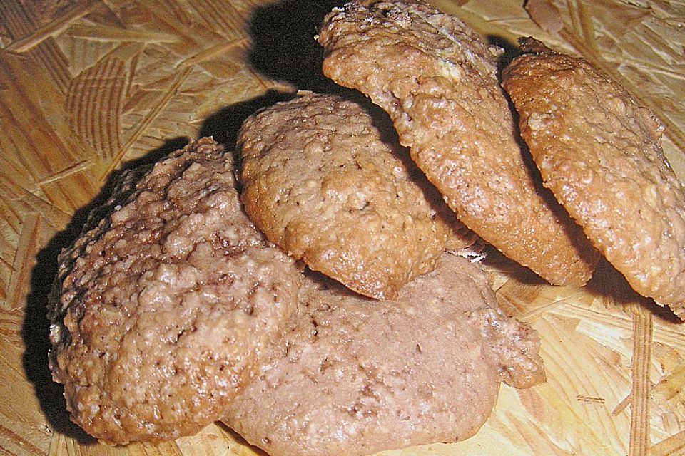 Haferflocken - Schoko Cookies