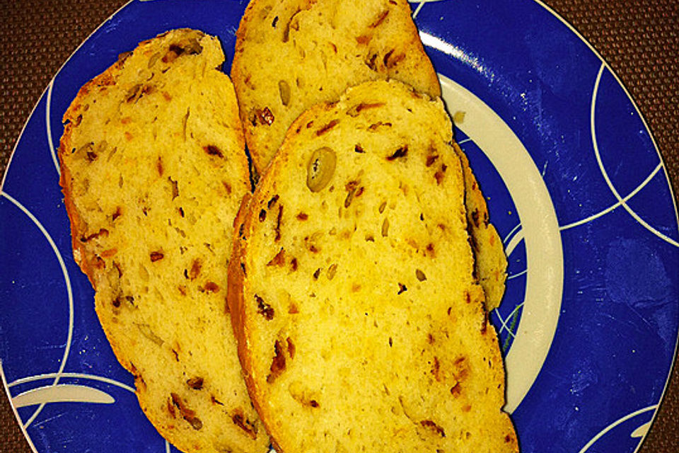 Schnelles Baguette mit Röstzwiebeln