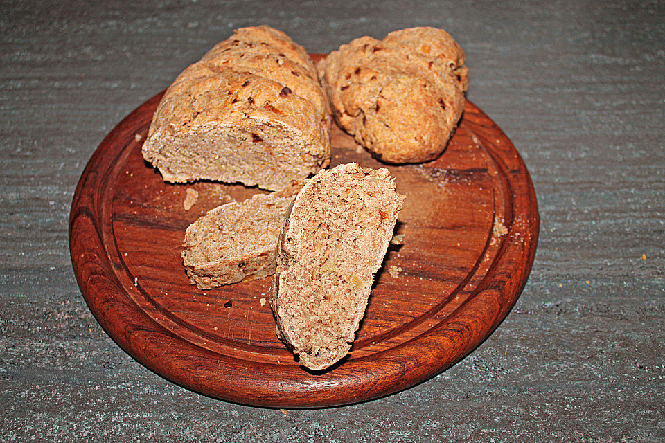 Schnelles Baguette mit Röstzwiebeln