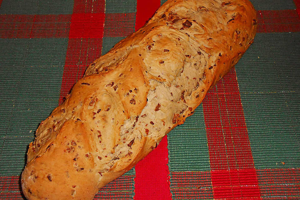 Schnelles Baguette mit Röstzwiebeln