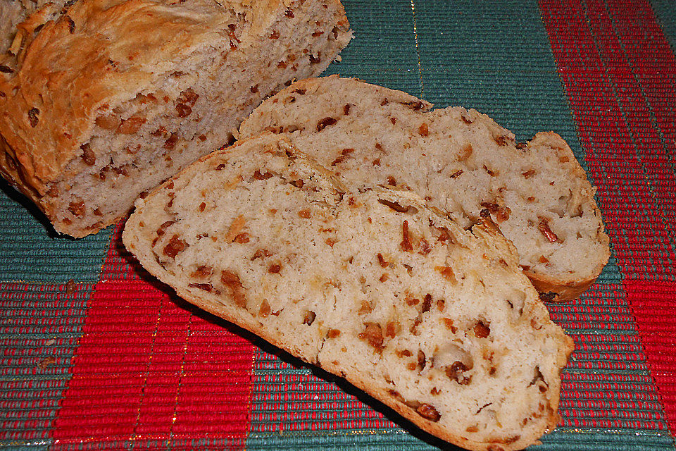 Schnelles Baguette mit Röstzwiebeln