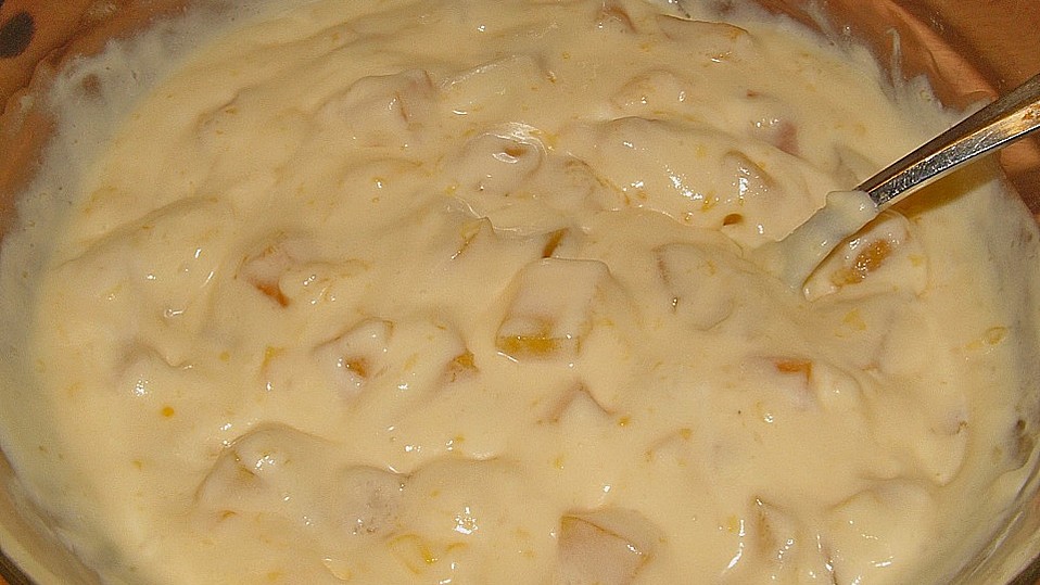 Weißweincreme mit Pfirsichen von Alexandra69 Weißweincreme mit Pfirsichen von Alexandra69