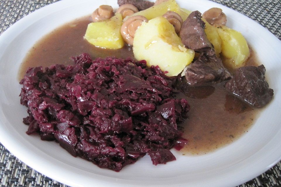 Apfel-Rotkohl