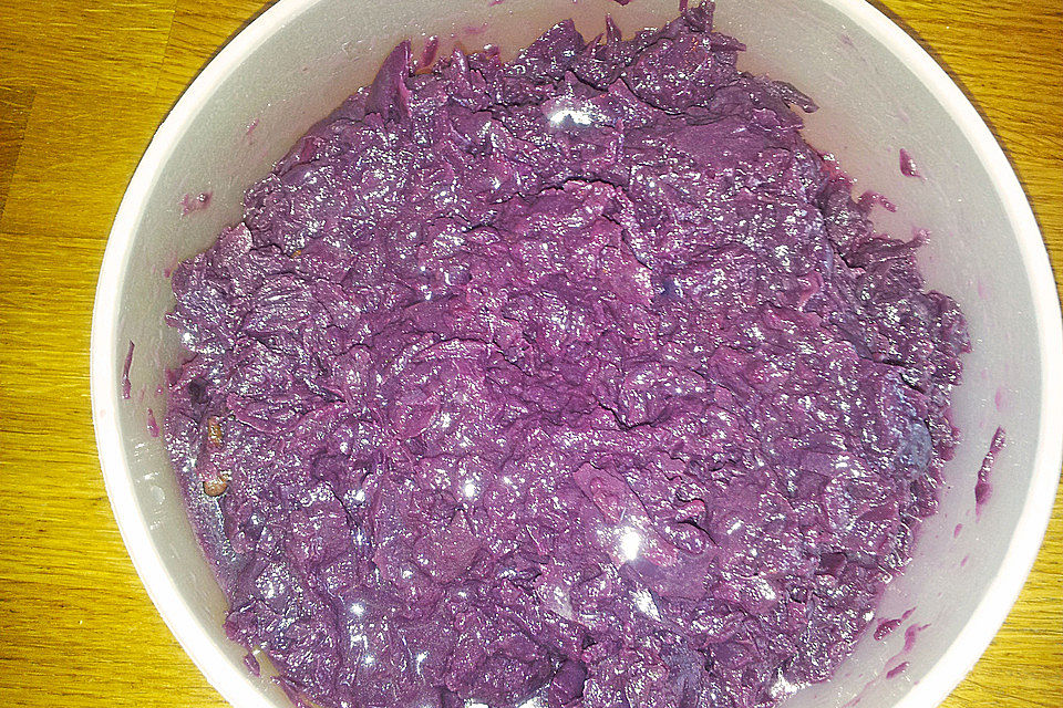 Apfel-Rotkohl