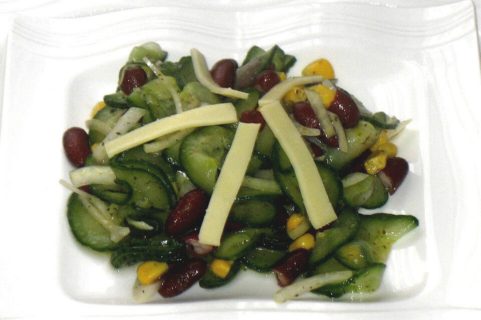 Gurken-Kidneybohnen-Salat