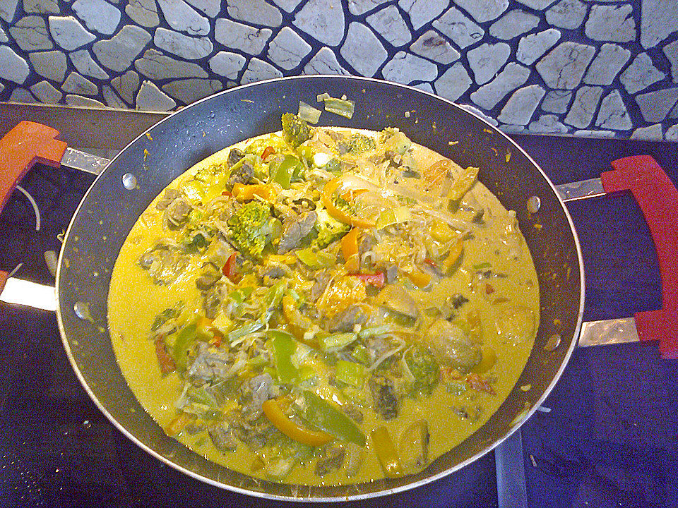 Rindfleisch Curry-Gemüse Reispfanne von MichaelOrend| Chefkoch