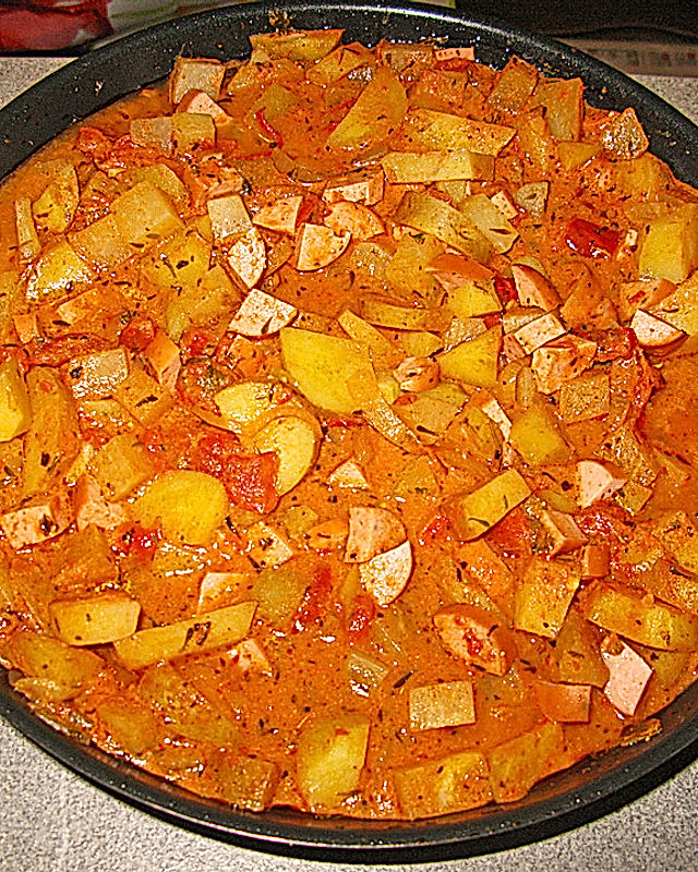 Kartoffel-Maronen-Tomaten Pfanne