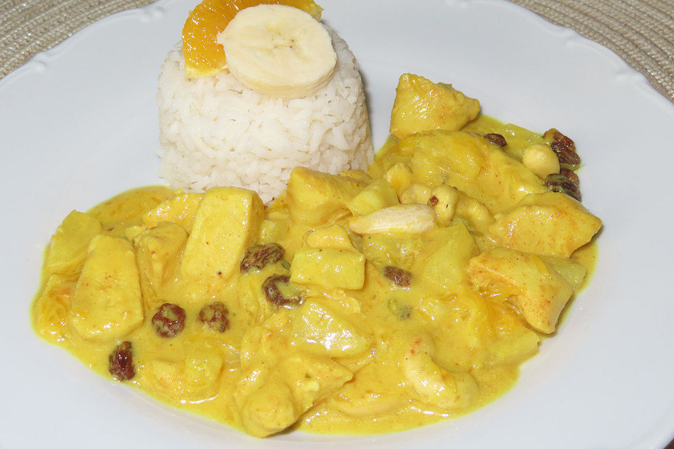 Exotisches Curry-Huhn Cocobella