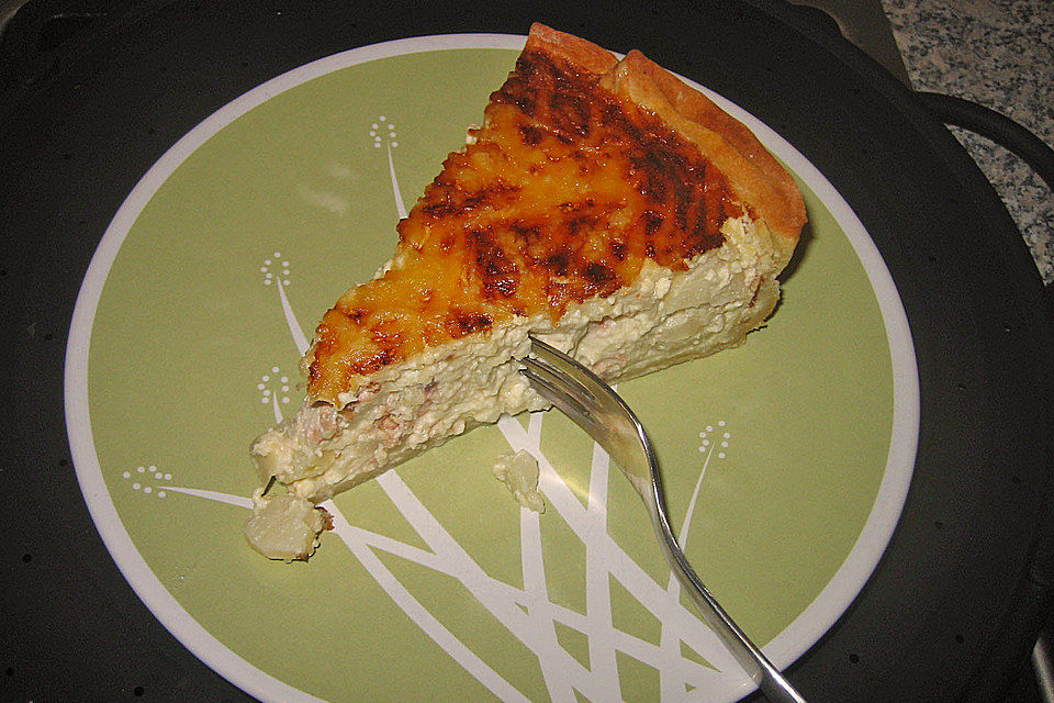 Spargel-Lachs Quiche