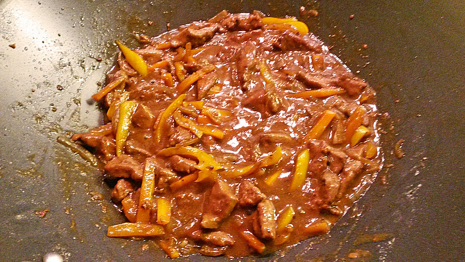 Geschnetzelte Leber, asiatische Art von Marika55