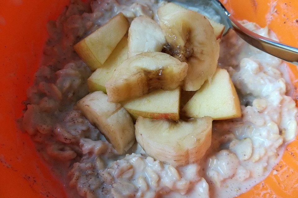 Banane-Apfel-Overnight-Oats