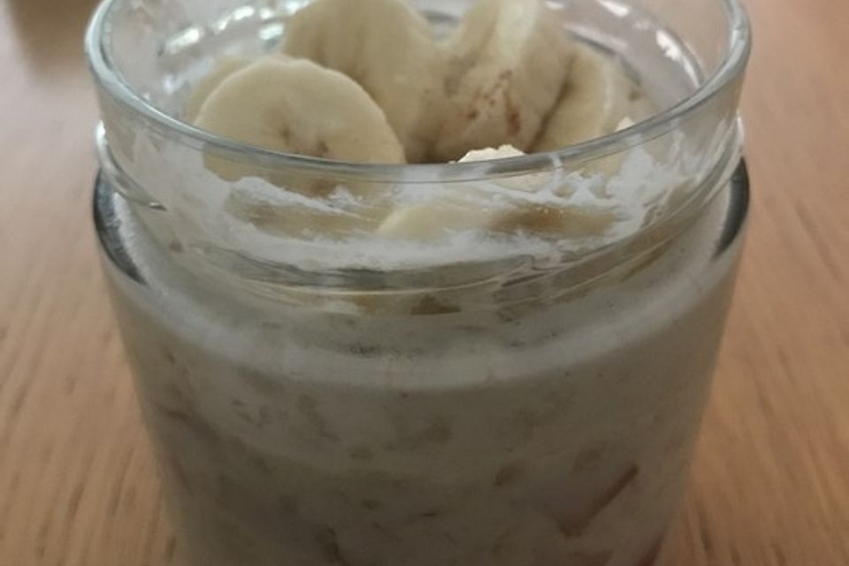 Banane-Apfel-Overnight-Oats