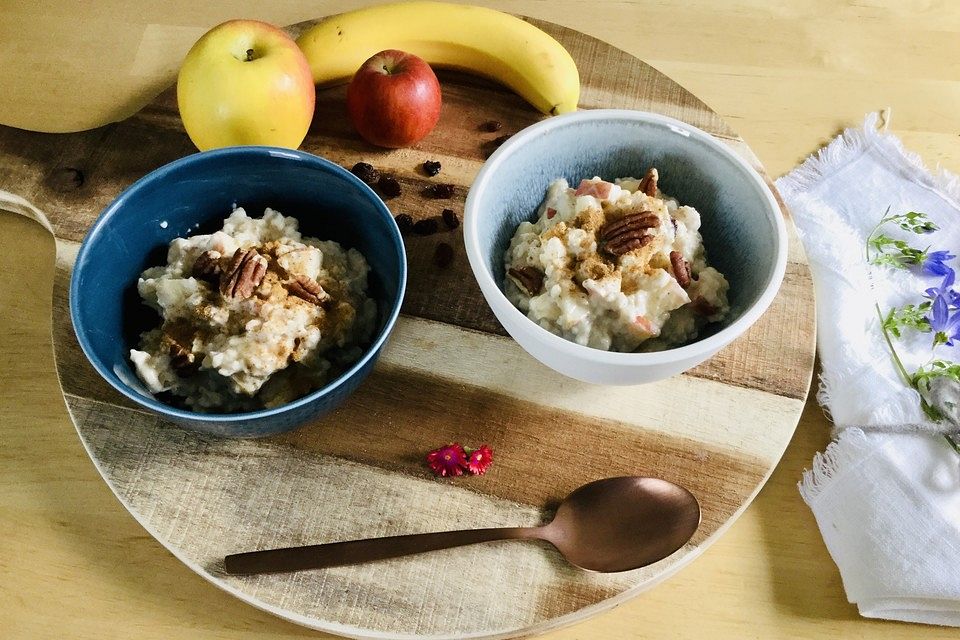 Banane-Apfel-Overnight-Oats