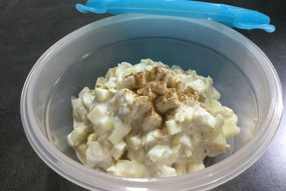 Banane-Apfel-Overnight-Oats