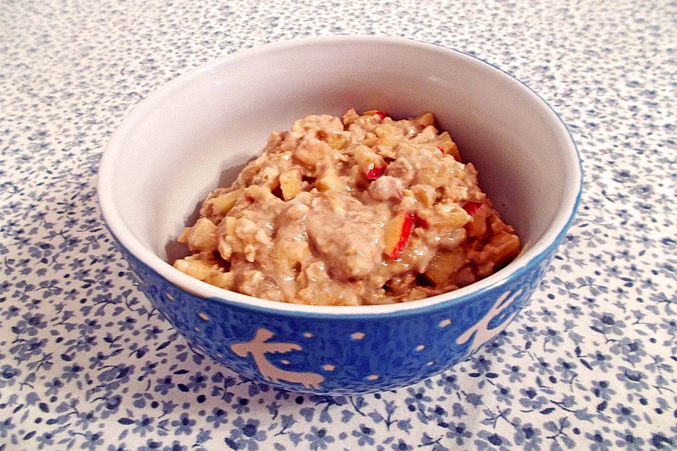 Banane-Apfel-Overnight-Oats