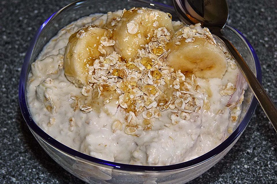 Banane-Apfel-Overnight-Oats