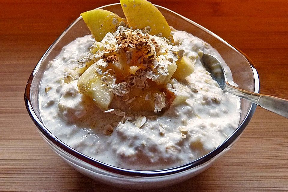 Banane-Apfel-Overnight-Oats