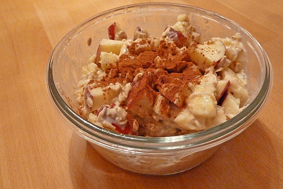 Banane-Apfel-Overnight-Oats