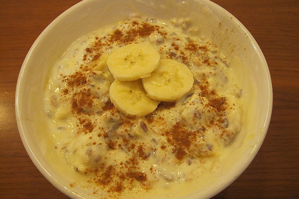 Banane-Apfel-Overnight-Oats