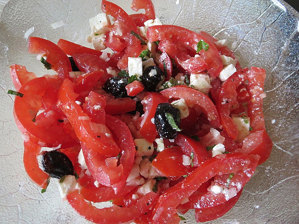 Tomatensalat mit Schafskäse von riga53| Chefkoch