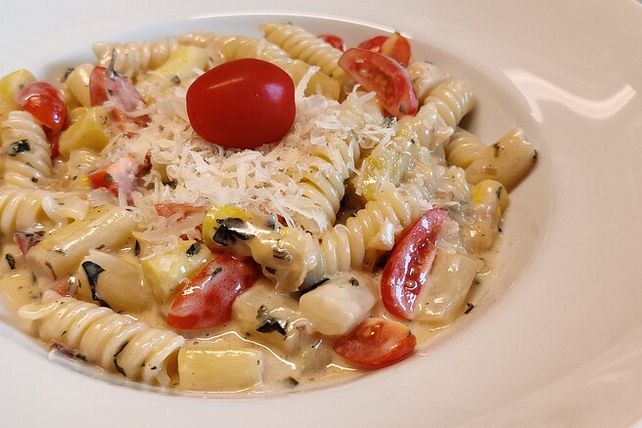 Rigatoni mit Spargel und Kirschtomaten von gaetcke| Chefkoch Rigatoni mit Spargel und Kirschtomaten von gaetcke| Chefkoch