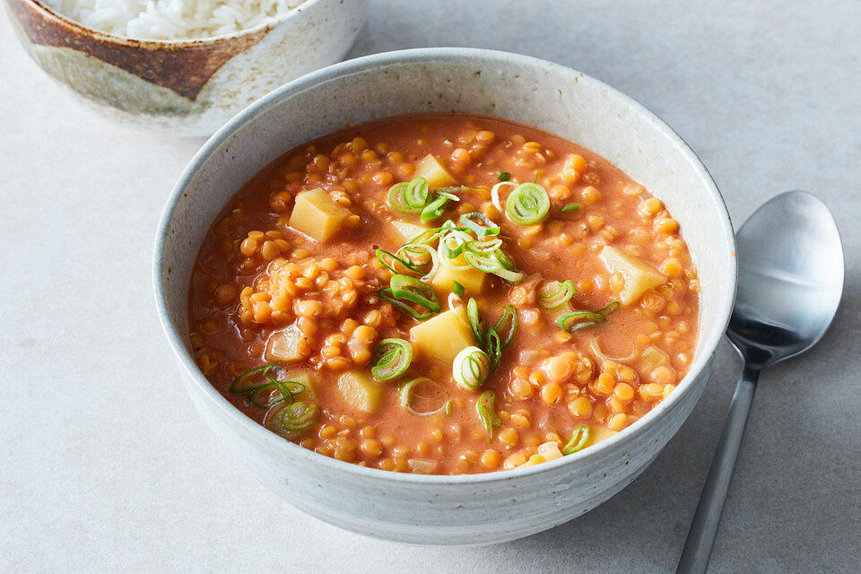 Rote Linsen-Curry mit Kokosmilch