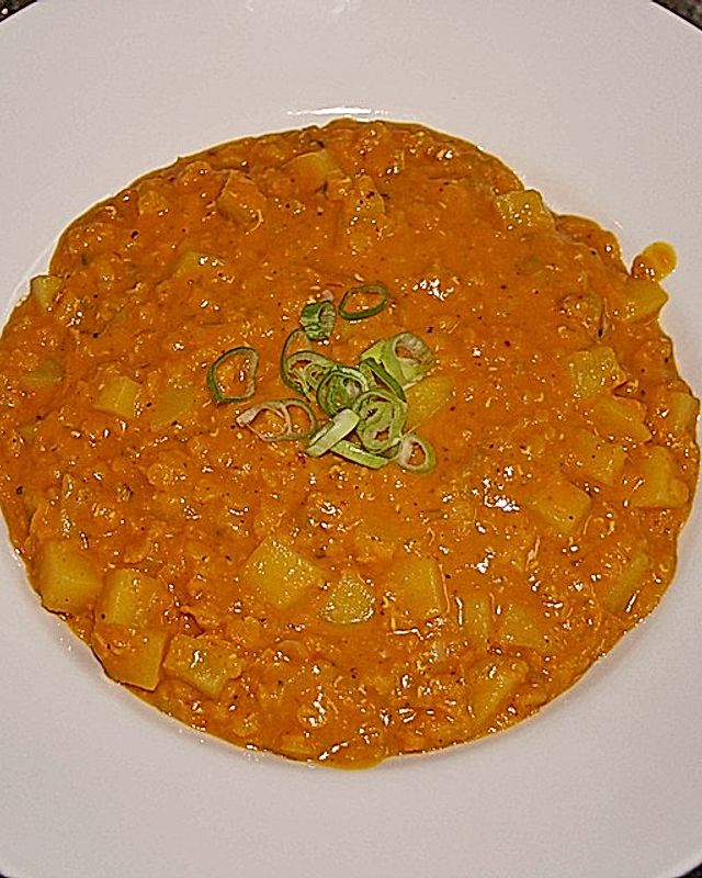 Rote Linsen-Curry mit Kokosmilch