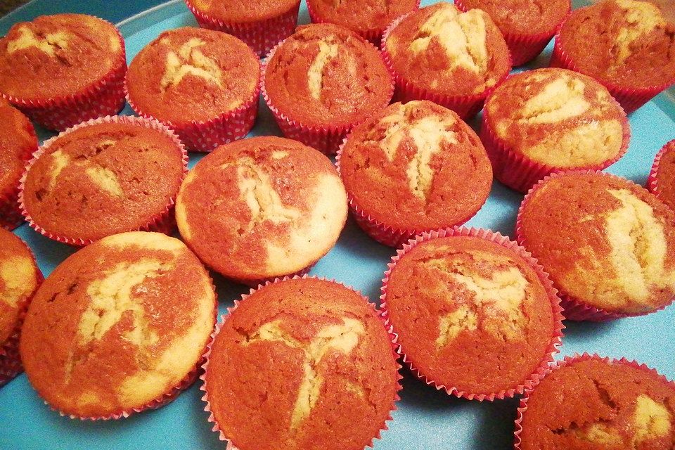 Marmor Muffins mit Toffifee