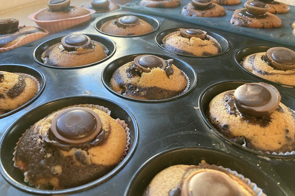 Marmor Muffins mit Toffifee