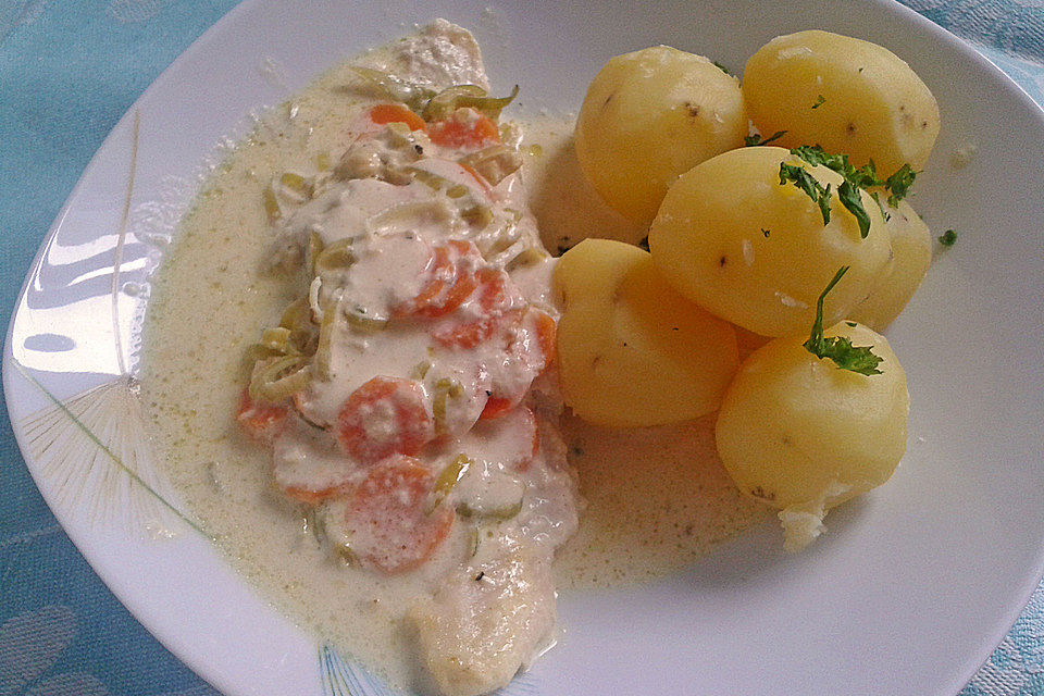 Pangasiusfilet in Zitronenpfeffersauce