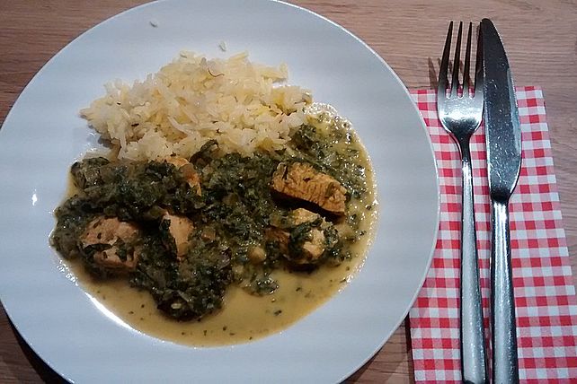 Indischer Spinat mit Huhn von inyv| Chefkoch