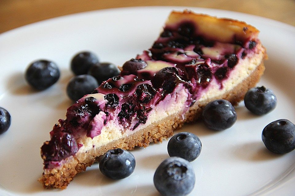 Blaubeer-Zitronen-Käsekuchen