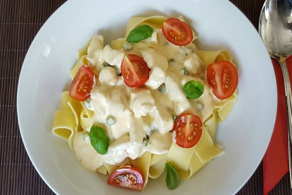 Brunch Hähnchen-Nudelpfanne