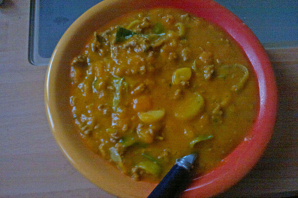 Kürbis-Lauch-Suppe