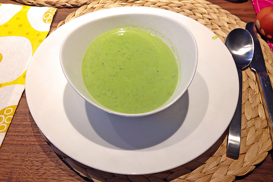 Erbsen-Minz Cremesuppe