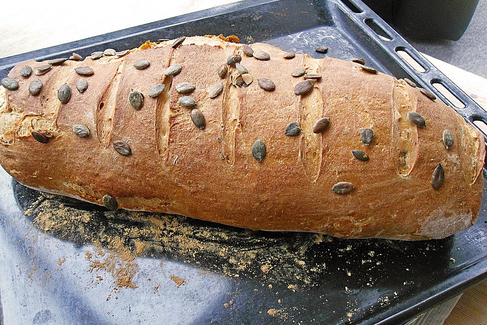 Helles Kürbiskernbrot