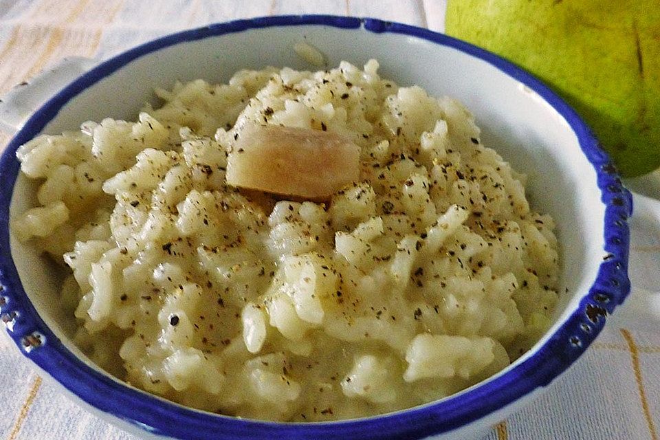 Susys herbstliches Birnen-Gorgonzola Risotto