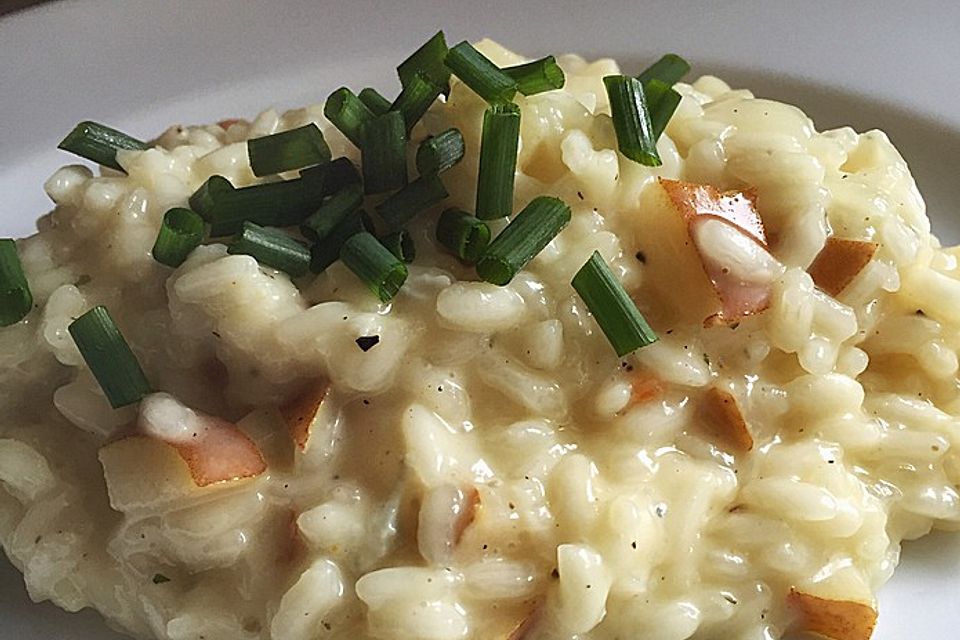 Susys herbstliches Birnen-Gorgonzola Risotto