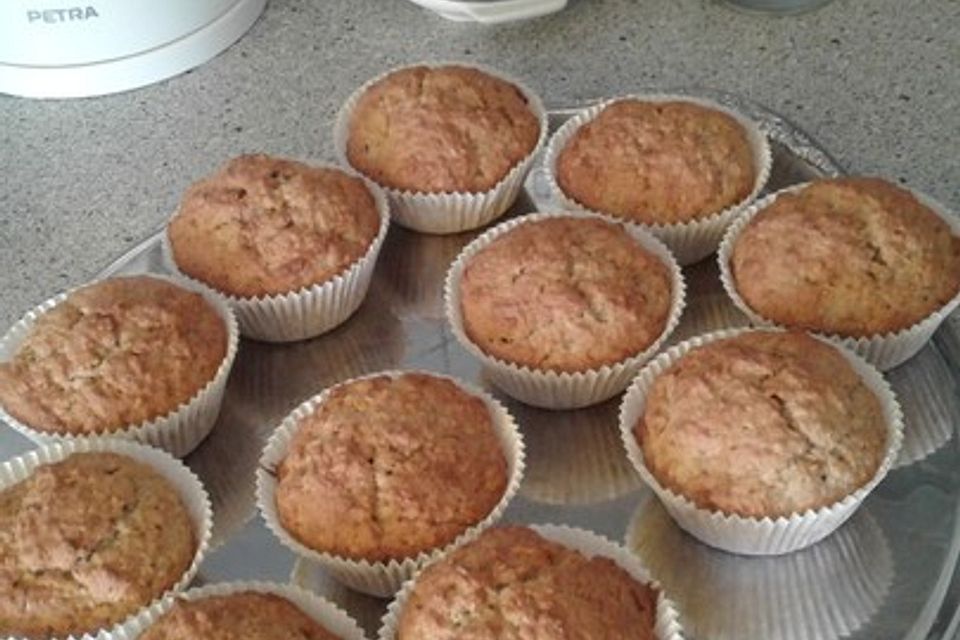 Bananen-Haferflocken Muffins