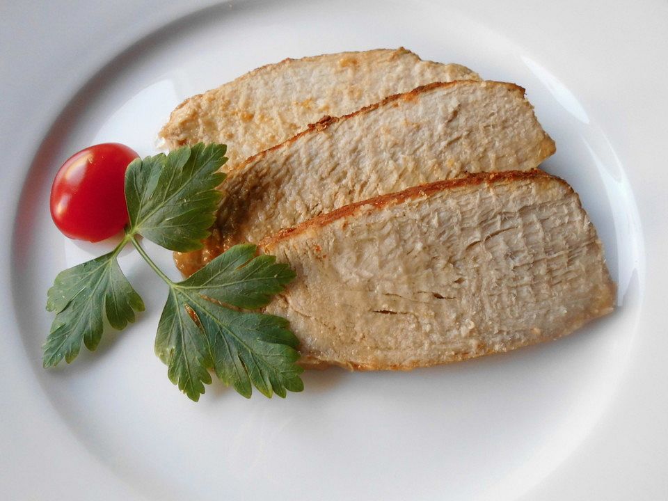 Schinkenschnitzelbraten mit Senf-Paprika-Kruste von vorsterasche| Chefkoch