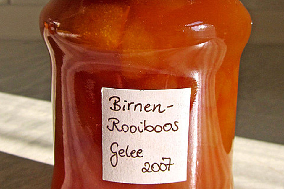 Roiboos-Birnen Gelee