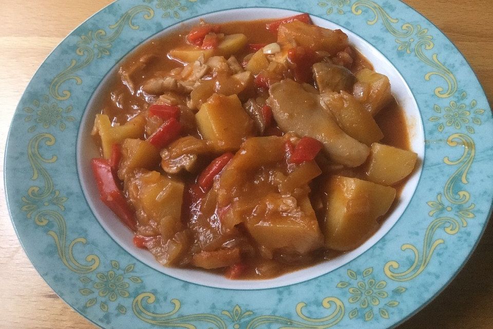 Kartoffelgulasch mit Austernpilzen