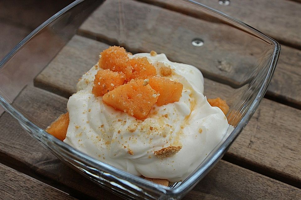 Vanille-Melonen-Salat mit Quark