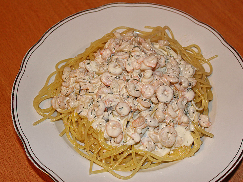 Spaghetti mit Shrimps von senka| Chefkoch