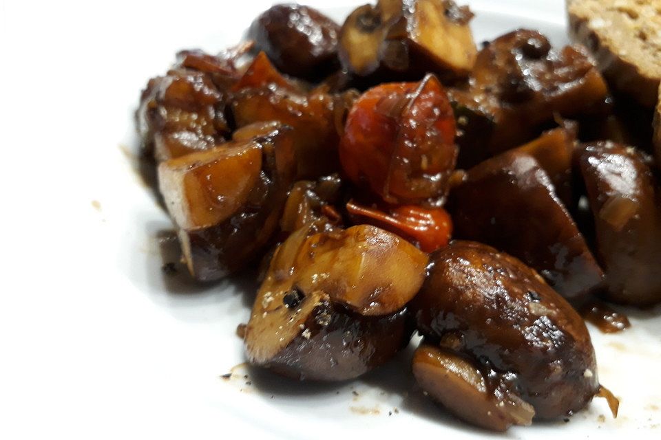 Champignons in Balsamico