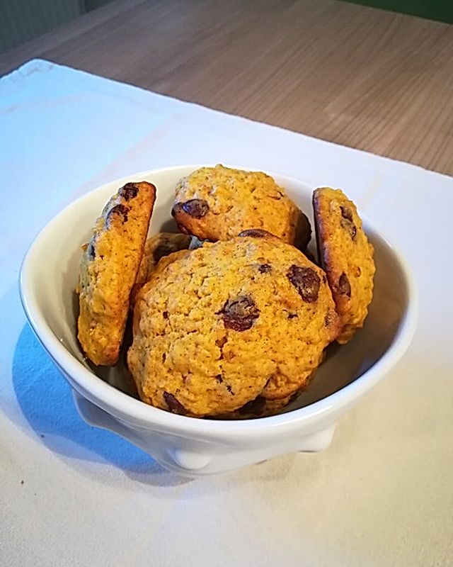 Kürbis-Cookies mit Chocolate Chips
