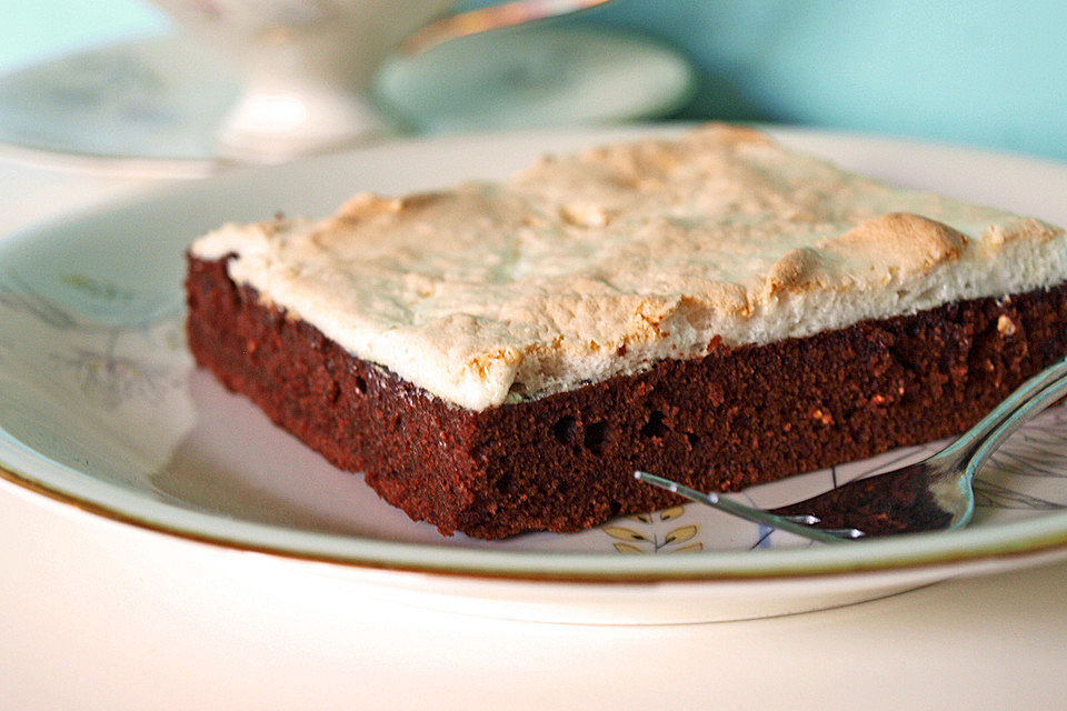 Schoko-Baiser-Blechkuchen